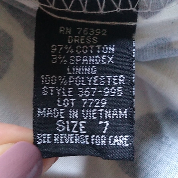 Junior Size 7 Strapless Dress. Brand Snap. NWT. Blue and White. - Picture 8 of 9